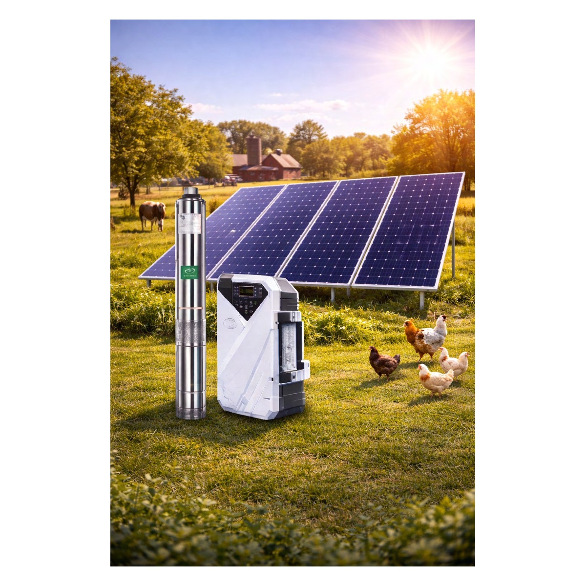 BOMBA SOLAR SUMERGIBLE — 4DLR12-100-110-1500